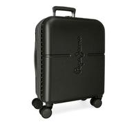 Pepe Jeans Highlight Kabinentrolley, schwarz, 40 x 55 x 20 cm, starr, ABS-Verschluss, integriert, 37 l, 2,74 kg, 4 Räder, ausziehbar, Handgepäck