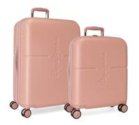 Pepe Jeans Highlight Koffer-Set, 48 x 70 x 28 cm, Rosa, 48x70x28 cms, Kofferset