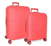 Pepe Jeans High 55-70 Cm 116l Koffer Auf Rollen 2 Einheiten One Size Red
