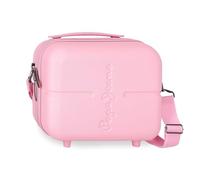 Pepe Jeans Highlight Kulturbeutel, anpassbar, mit Umhängetasche, Rosa, 29 x 21 x 15 cm, Harter ABS-Kunststoff, 9,14 l, 0,63 kg, Rosa, Kulturbeutel mit Schulterriemen