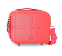 Pepe Jeans Highlight Kulturbeutel, anpassbar, mit Umhängetasche, rot, 29 x 21 x 15 cm, harter ABS, 9,14 l, 0,63 kg, rot, Kulturbeutel mit Schulterriemen