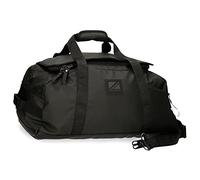 Pepe Jeans Hoxton Reisetasche, Schwarz, 56 x 32 x 25,5 cm, Polyester und PU, Mehrfarbig (Mehrfarbig), única, reisetasche