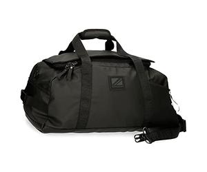 Pepe Jeans Hoxton Reisetasche, Schwarz, 56 x 32 x 25,5 cm, Polyester und PU, Mehrfarbig (Mehrfarbig), única, reisetasche