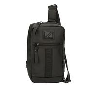 Pepe Jeans Hoxton Umhängetasche Schwarz 14 x 25 x 6 cm Polyester und PU, Mehrfarbig (Mehrfarbig), Talla única, Umhängetasche
