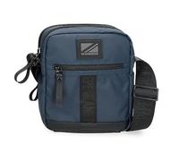 Pepe Jeans Hoxton Umhängetaschen und Kulturbeutel, Schwarz und Blau, Polyester PU, verschiedene Größen, blau, Talla única, Doppelte Schultertasche