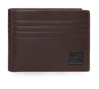 Pepe Jeans Hudson Geldbörse mit Geldbörse, Braun, 11 x 8 x 1 cm, Leder von Joumma Bags