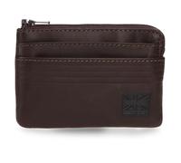 Pepe Jeans Hudson Geldbörse mit Kartenfach, braun, 11 x 7 x 1,5 cm, Leder von Joumma Bags