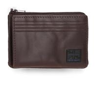 Pepe Jeans Hudson Geldbörse mit Kartenfach, braun, 11 x 7 x 1,5 cm, Leder von Joumma Bags