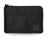 Pepe Jeans Hudson Geldbörse mit Kartenfach, Schwarz, 11 x 7 x 1,5 cm, Leder von Joumma Bags