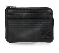 Pepe Jeans Hudson Geldbörse mit Kartenfach, Schwarz, 11 x 7 x 1,5 cm, Leder von Joumma Bags