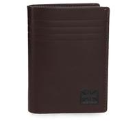 Pepe Jeans Hudson Vertikale Geldbörse mit brauner Geldbörse, 8,5 x 11,5 x 1 cm, Leder von Joumma Bags