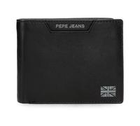 Pepe Jeans Indiana Horizontale Geldbörse mit Geldbörse, Einheitsgröße, Schwarz, Eine Größe passt Allen, Horizontale Geldbörse mit Münzfach