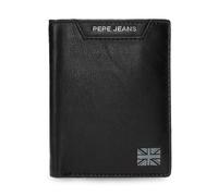 Pepe Jeans Indiana Kartenetui, schwarz, 9 x 11 x 1 cm, Leder, von Joumma Bags