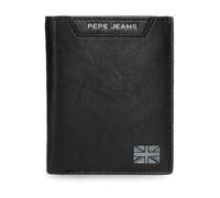 Pepe Jeans Indiana Kartenetui, vertikal, Schwarz, 9 x 11 x 1 cm, Piel von Joumma Bags