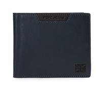 Pepe Jeans Indiana Wallet mit Kartenetui Blau 12x9,5x1 cm Leder von Joumma Bags