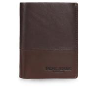 Pepe Jeans Ithaca Geldbörse mit Kartenfach, Braun, 8,5 x 11 x 1 cm, Leder von Joumma Bags