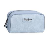 Pepe Jeans Jana, lässige Reisetaschen, blau und beige, aus Polyester und Kunstlederdetails von Joumma Bags, blau, Talla única, Kleine Kosmetiktasche
