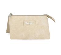 Pepe Jeans Jana Geldbörse mit DREI Fächern, Beige, 17,5 x 9,5 x 2 cm, Polyester mit Details aus Kunstleder von Joumma Bags, Beige, Talla única, Geldbörse mit DREI Fächern