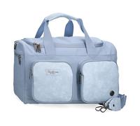 Pepe Jeans Jana Reisetasche, Blau, 40 x 25 x 20 cm, Polyester, mit Details aus Kunstleder von Joumma Bags, blau, Talla única, Reisetasche