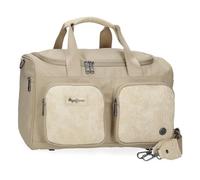 Pepe Jeans Jana Rucksäcke, lässige Reisetaschen, Blau und Beige, aus Polyester und Kunstlederdetails von Joumma Bags, beige, Talla única, Reiserucksack