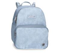 Pepe Jeans Jana Rucksack Casual Blau 20 x 25,5 x 10 cm Polyester mit Details aus Kunstleder von Joumma Bags, blau, Talla única, Lässiger Rucksack