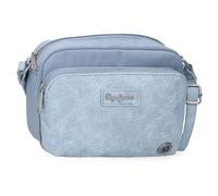 Pepe Jeans Jana Umhängetasche blau 21,5 x 15 x 5 cm Polyester mit Details aus Kunstleder von Joumma Bags, blau, Talla única, Umhängetasche