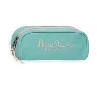 Pepe Jeans Jane Federmäppchen, Blau, 18 x 7 x 5 cm, Polyester