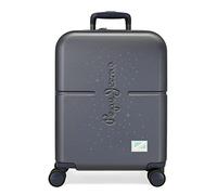 Pepe Jeans Jane Kabinenkoffer, blau, 40 x 55 x 20 cm, ABS-Kunststoff, integrierter TSA-Verschluss, 37 l, 3,22 kg, 4 Doppelrollen, Handgepäck, Blau, Einheitsgröße, blau, Talla Unica, Koffer der Kabine