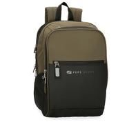 Pepe Jeans Jarvis Kulturbeutel Zwei Fächer Anpassbar Grün 26x16x12 cm Polyester mit Details aus Kunstleder