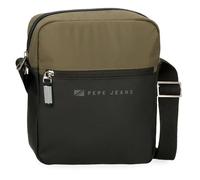 Pepe Jeans Jarvis Umhängetasche, Grün, 23 x 27 x 7 cm, Kunstleder und Polyester, L by Joumma Bags, grün, Umhängetasche für Tablet