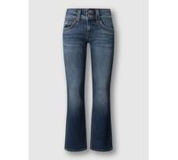 Slim-fit-Jeans PEPE JEANS "ICONIC GEN", Damen, Gr. 29, Länge 32, blau used, Denim/Jeans, Obermaterial: 99% Baumwolle, 1% Elasthan, slim fit lang, Jeans Slim-fit-Jeans, Mid Waist (15367621-29) blau use