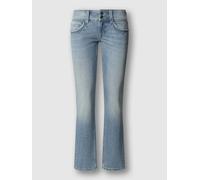 Slim-fit-Jeans PEPE JEANS "ICONIC GEN", Damen, Gr. 30, Länge 32, light blau used, Denim/Jeans, Obermaterial: 99% Baumwolle, 1% Elasthan, slim fit lang, Jeans Slim-fit-Jeans, Mid Waist (25648615-30) li