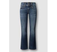 Slim-fit-Jeans PEPE JEANS "ICONIC GEN", Damen, Gr. 25, Länge 30, blau used, Denim/Jeans, Obermaterial: 99% Baumwolle, 1% Elasthan, slim fit lang, Jeans Slim-fit-Jeans, Mid Waist (84819020-25) blau use