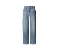 Loose-fit-Jeans PEPE JEANS "LOOSE ST JEANS LW NICKY", Damen, Gr. 28, Länge 30, light blau used, Denim/Jeans, Obermaterial: 64% Baumwolle, 36% Lyocell, loose fit lang, Jeans, mit geradem Bein (94220418