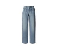 Loose-fit-Jeans PEPE JEANS "LOOSE ST JEANS LW NICKY", Damen, Gr. 32, Länge 30, light blau used, Denim/Jeans, Obermaterial: 64% Baumwolle, 36% Lyocell, loose fit lang, Jeans, mit geradem Bein (94220418