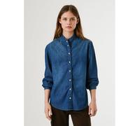Pepe Jeans Jeansbluse in Blau - Größe S | Damen Blusen