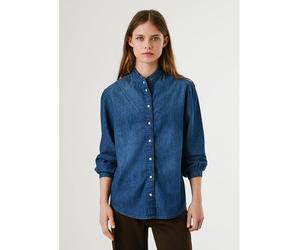 Pepe Jeans Jeansbluse in Blau - Größe XS | Damen Blusen