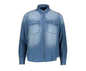 Pepe Jeans Jeanshemd in Blau - Größe M | Damen Blusen