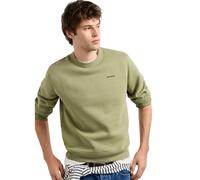 Sweatshirt PEPE JEANS "JEFFERSON CREW", Herren, Gr. L, grün (washed army grün), Sweatware, Obermaterial: 70% Baumwolle, 30% Polyester, unifarben, regular fit hüftbedeckend, Rundhals, Rippbündchen, Swe