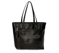 Pepe Jeans Joumma Bags Bera Tragetasche, Kunstleder, 34 x 32 x 14 cm, Schwarz