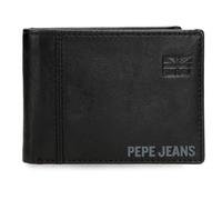 Pepe Jeans Joumma Bags Cortland Geldbörse mit Geldbörse, Leder, 11 x 8 x 1 cm, Schwarz