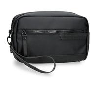 Pepe Jeans Joumma Bags Dorking Handtasche, Polyester, mit Kunstleder-Details, 24,5 x 15 x 6 cm, Schwarz