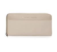 Pepe Jeans Morgan Geldbörse mit Kartenhalter, Beige, 19,5 x 10 x 2 cm, Polyester und PU von Joumma Bags, Beige, Talla única, Brieftasche mit Kartenfach