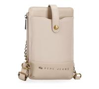 Pepe Jeans Joumma Bags Morgan Casual Tagesrucksack, Reisetaschen, beige und schwarz, Kunstleder für Damen, beige, Talla única, Umhängetasche für Handy