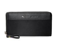 Pepe jeans Joumma Bags Morgan Casual Tagesrucksack, Reisetaschen, beige und schwarz, Kunstleder für Damen, Schwarz, Talla única, Geldbörse