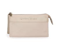 Pepe Jeans Joumma Bags Morgan Casual Tagesrucksack, Reisetaschen, beige und schwarz, Kunstleder für Damen, beige, Talla Única, Geldbörse