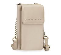 Pepe Jeans Morgan Umhängetasche für Handy, Beige, 11 x 20 x 4 cm, Polyester und PU von Joumma Bags, Beige, Talla única, Umhängetaschen Handyhalterung