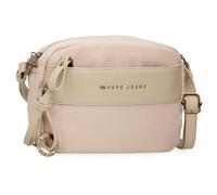 Pepe Jeans Morgan Umhängetasche Beige 21 x 14 x 5 cm Polyester mit Details aus Kunstleder von Joumma Bags, Beige, Talla única, Umhängetasche