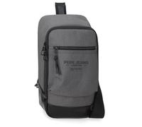 Pepe Jeans Joumma Bags Waltford Umhängetasche, Kunstleder, Polyester, Grau, 18 x 35 x 9 cm