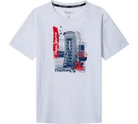 Pepe Jeans Jungen Albie T-Shirt, Weiß (Weiß), 14 Jahre